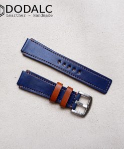 Dây da đồng hồ Handmade 014