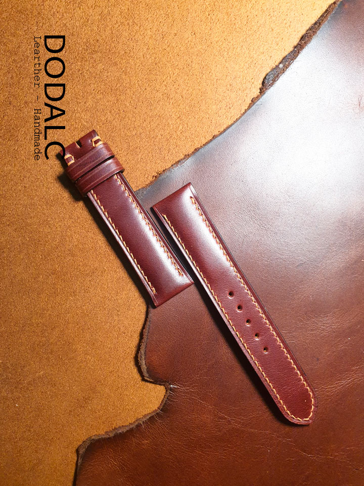 Hình ảnh sản phẩm dây đồng hồ Handmade da bò 045